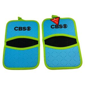 Oven Glove CBS TV Eye Promotional Lot 2 Neoprene Blue New Promo